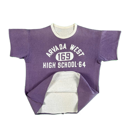 60s Faded Purple 2 Face Gym Tee- M