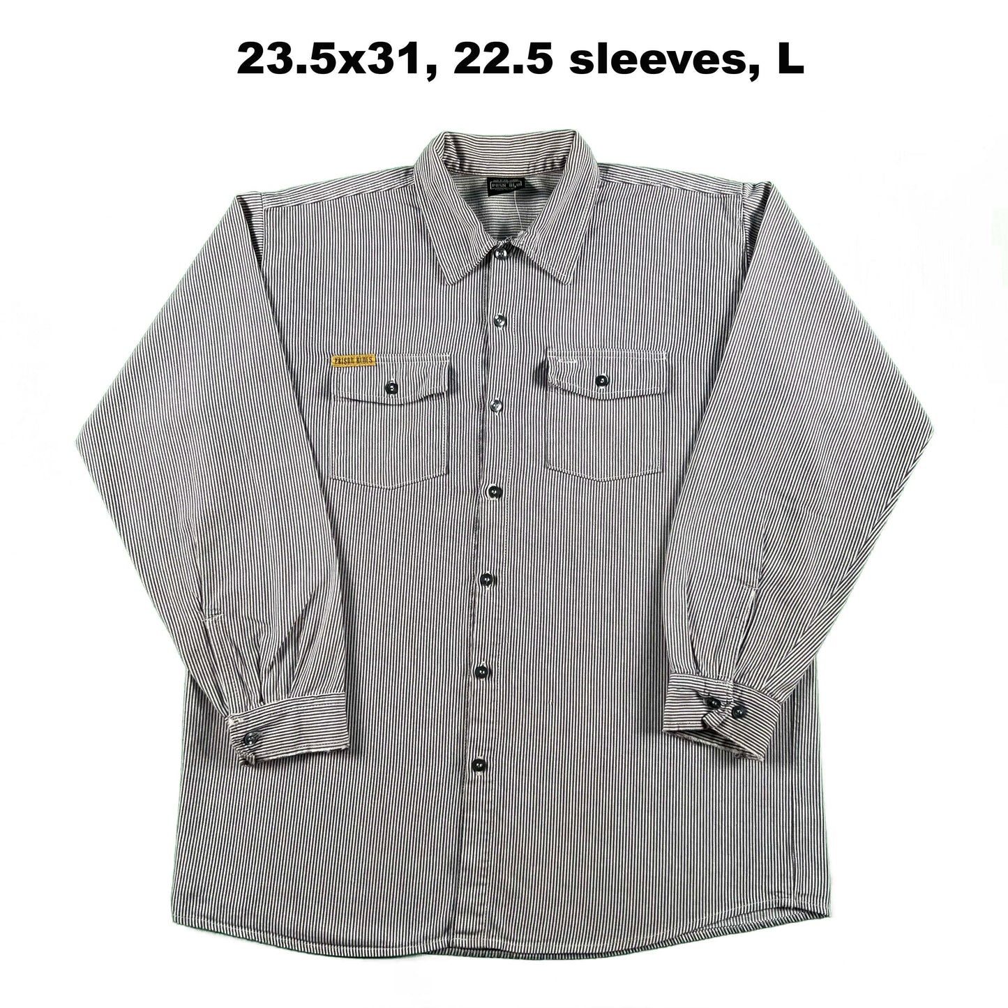 Vintage Hickory Stripe Button Up Work Shirts- SELECT SHIRT