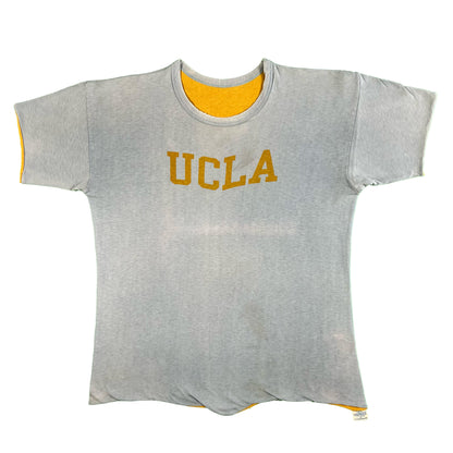 70s UCLA Champion Blue Bar Gym Tee- M