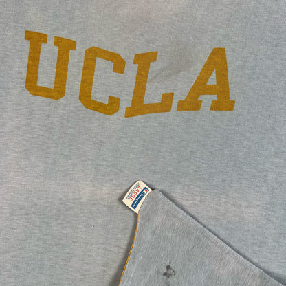 70s UCLA Champion Blue Bar Gym Tee- M