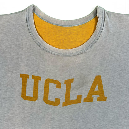 70s UCLA Champion Blue Bar Gym Tee- M