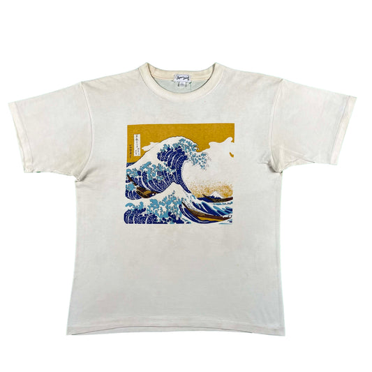 90s Japan Hokusai Wave Tee- L