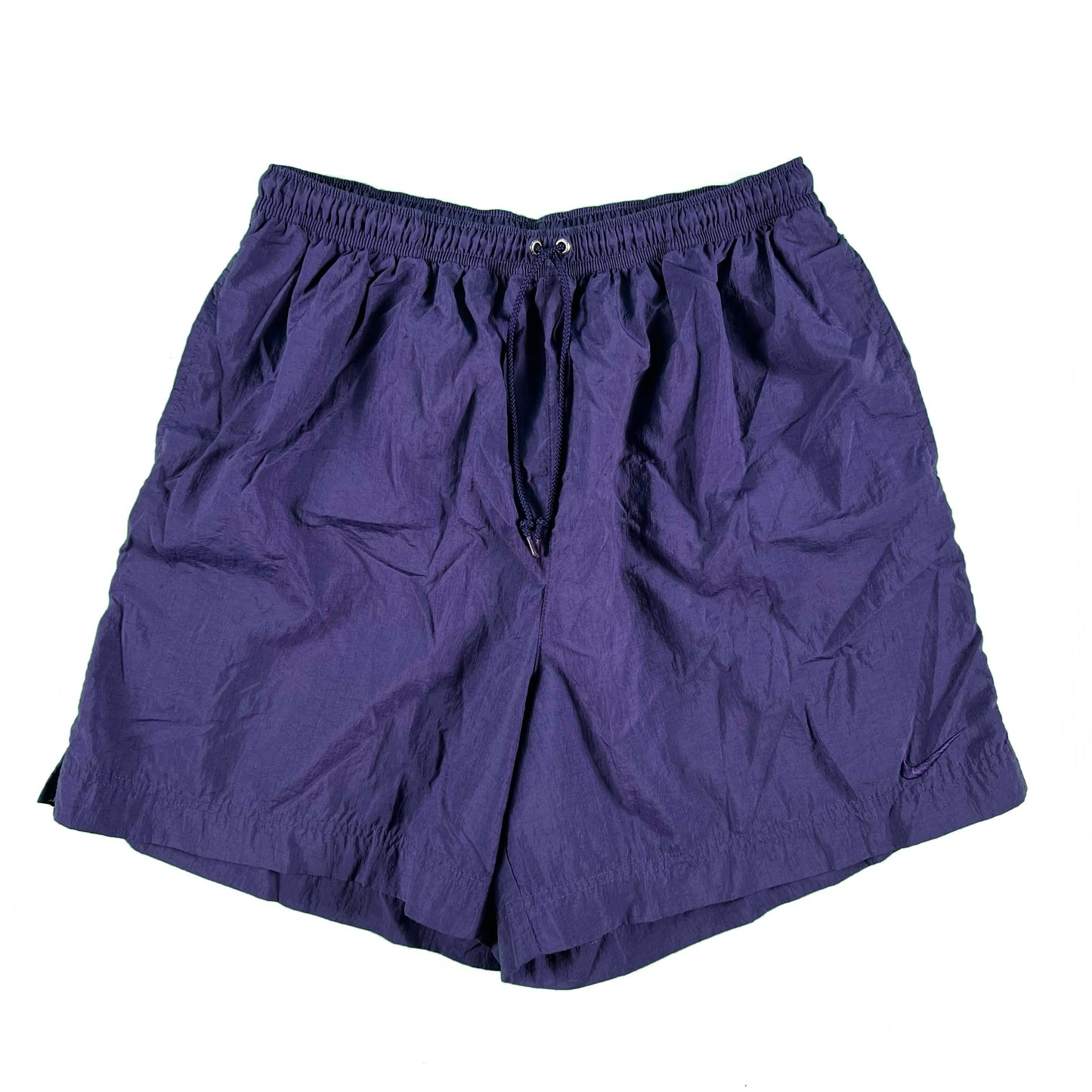 90s Purple Nylon Nike Shorts- M