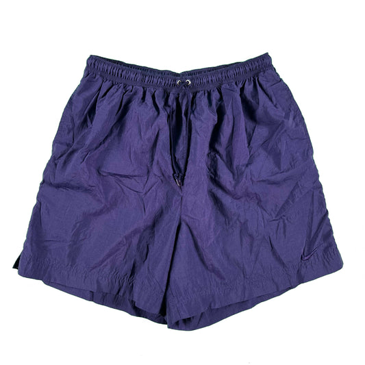 90s Purple Nylon Nike Shorts- M
