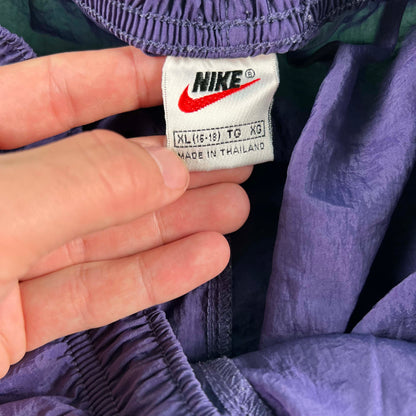 90s Purple Nylon Nike Shorts- M