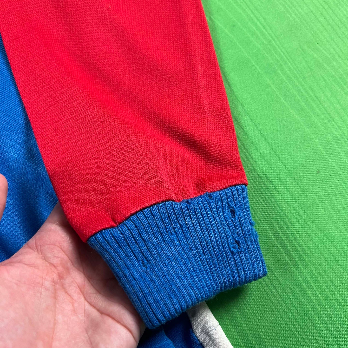 80s Long Sleeve Cycling Jersey- M