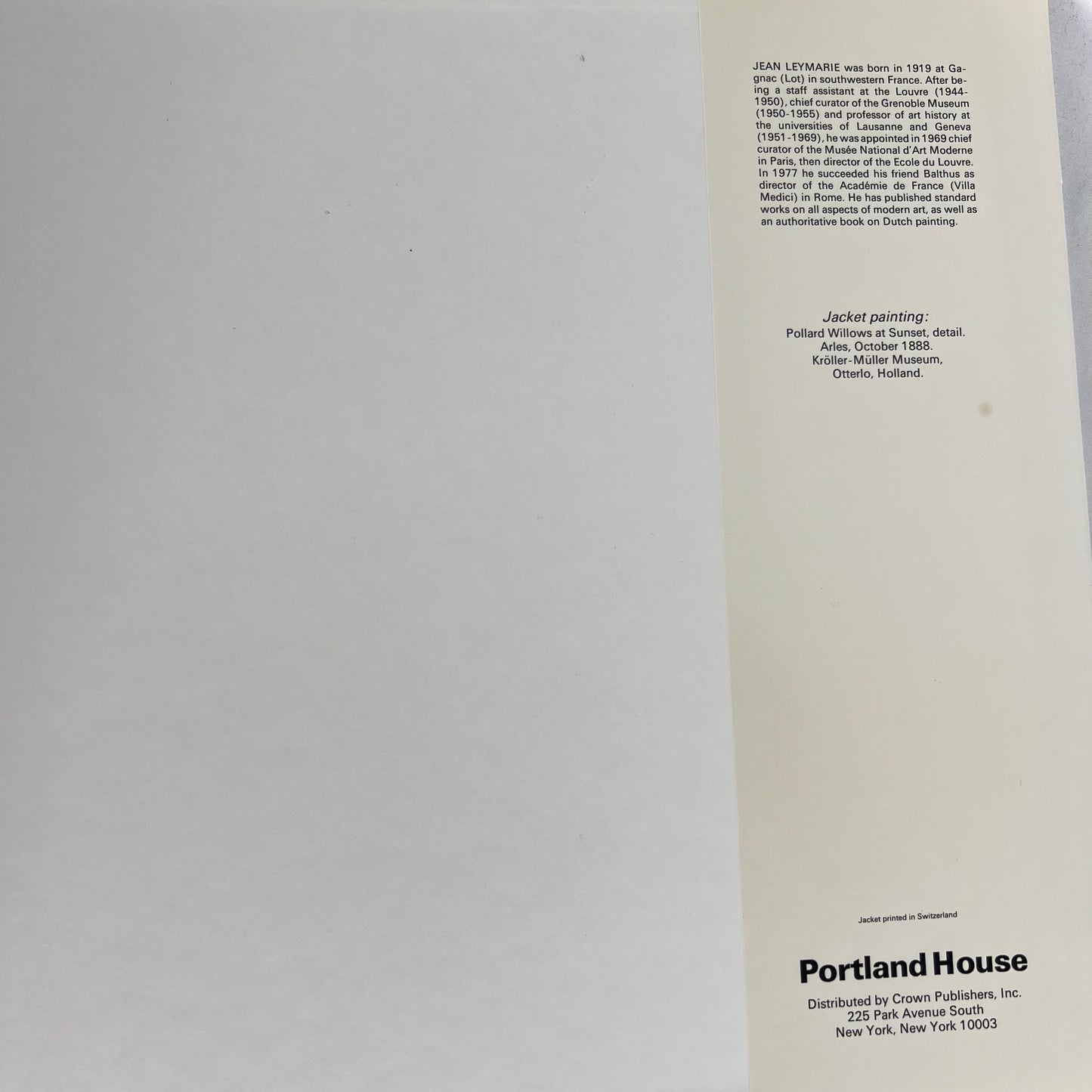 1986 Van Gogh Coffee Table Book