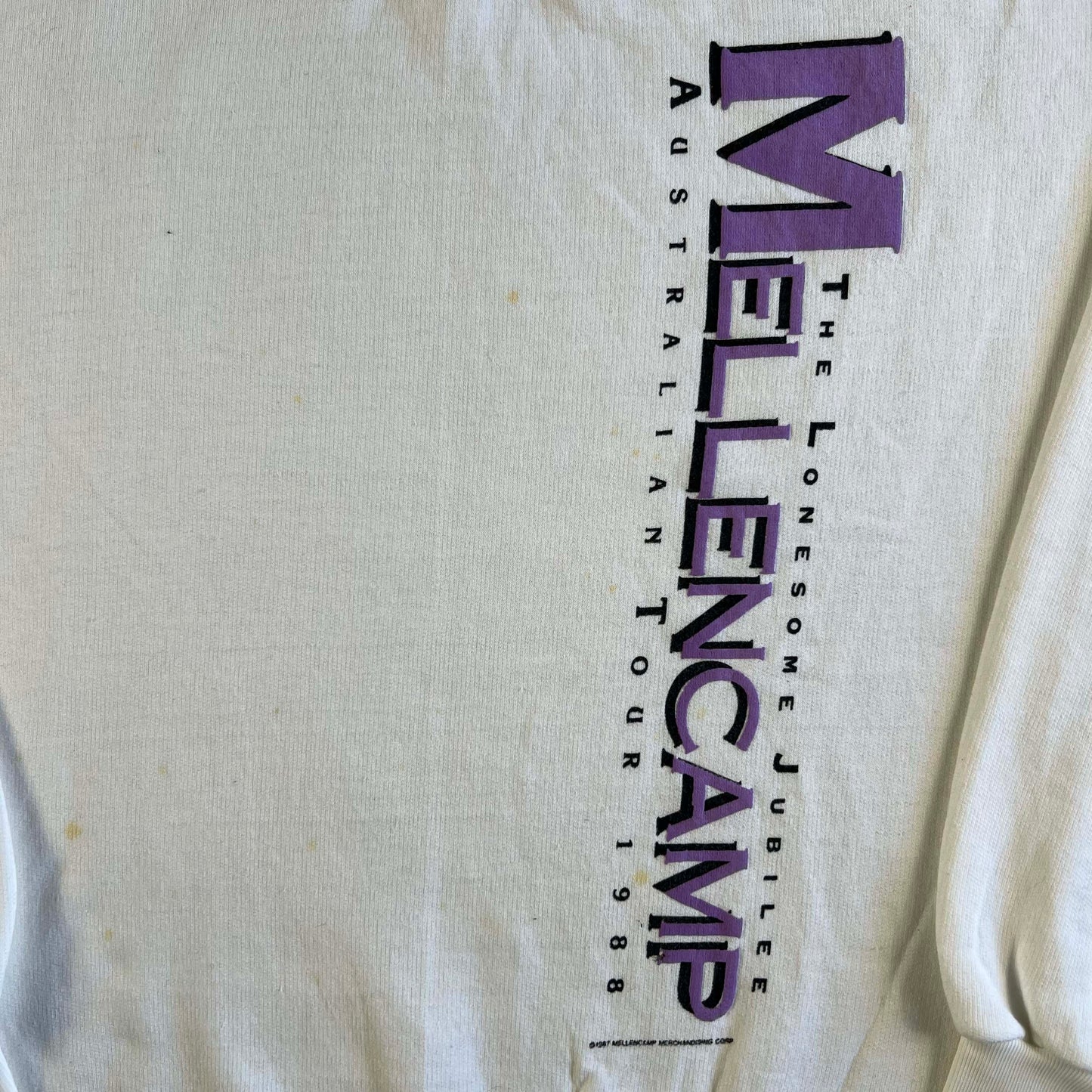 90s John Mellencamp Australian Tour Sweatshirt- XL