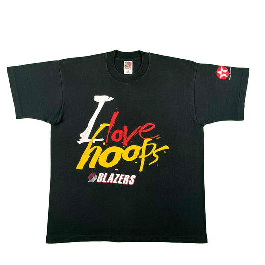 90s 'I Love Hoops' Trail Blazers Tee- XL