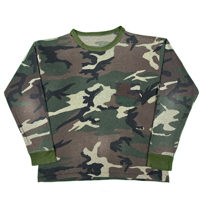 Vintage Blank Camo Long Sleeve Tee- XS,S,M,L,XL