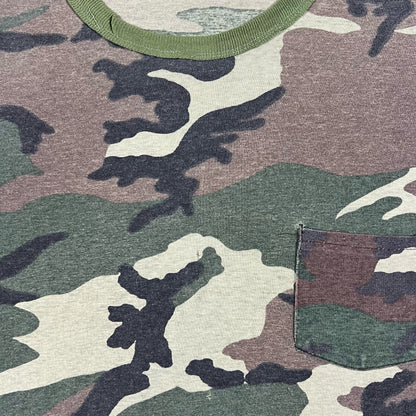 Vintage Blank Camo Long Sleeve Tee- XS,S,M,L,XL