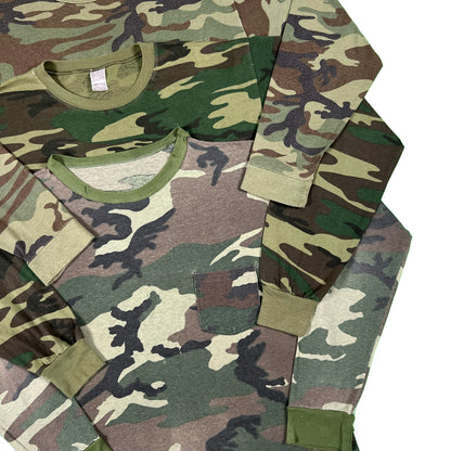 Vintage Blank Camo Long Sleeve Tee- XS,S,M,L,XL