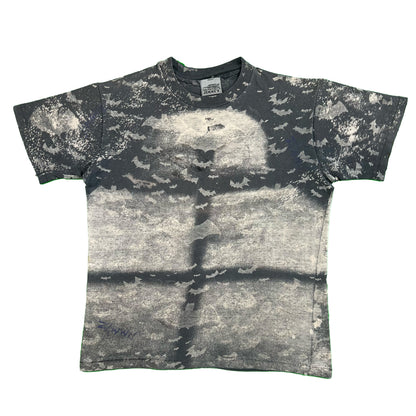 80s Sun Faded Black/Grey Bats Tee- S