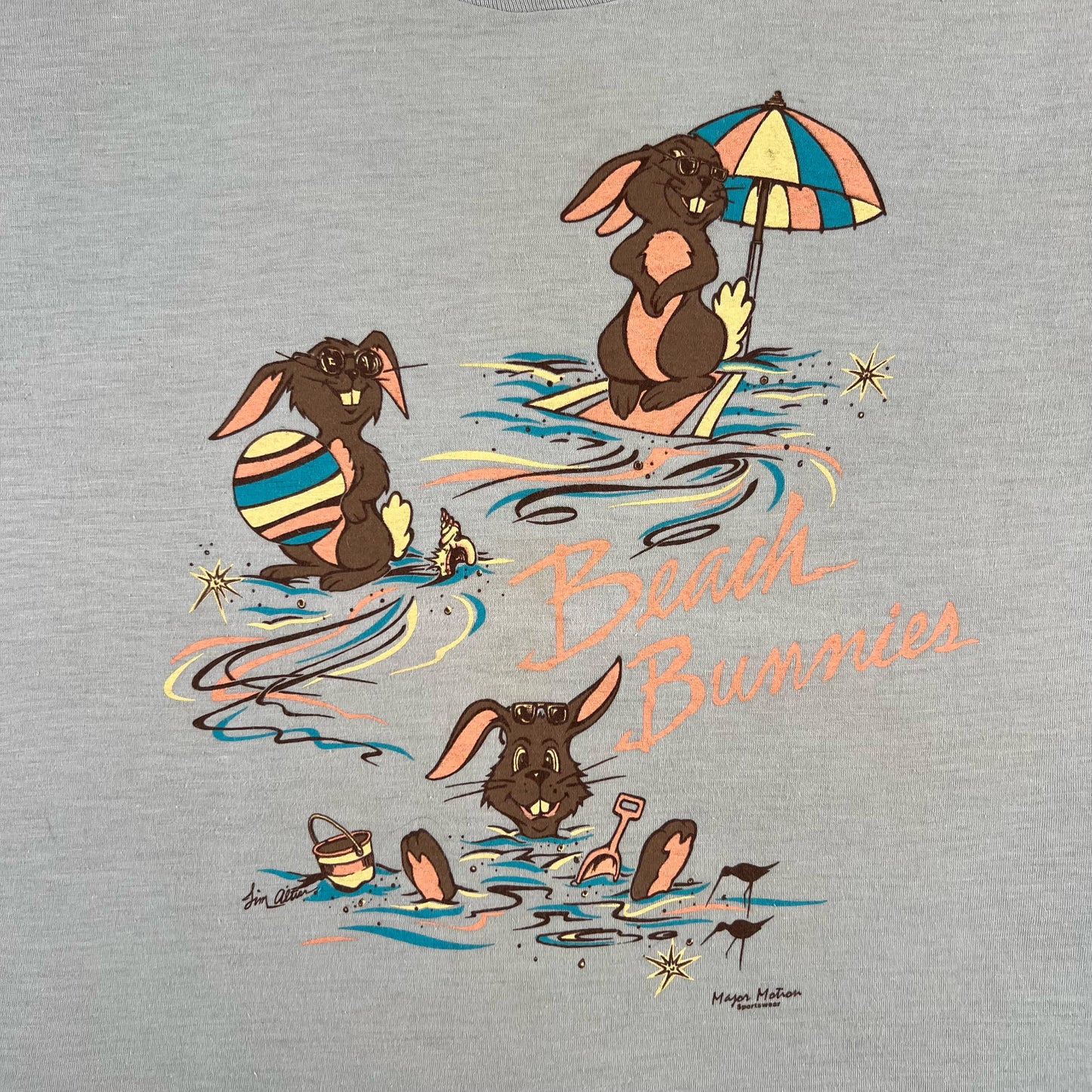 80s Beach Bunnie's Tee- L