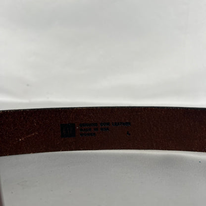 90s Gap Brown Leather Belt- 32"-36"