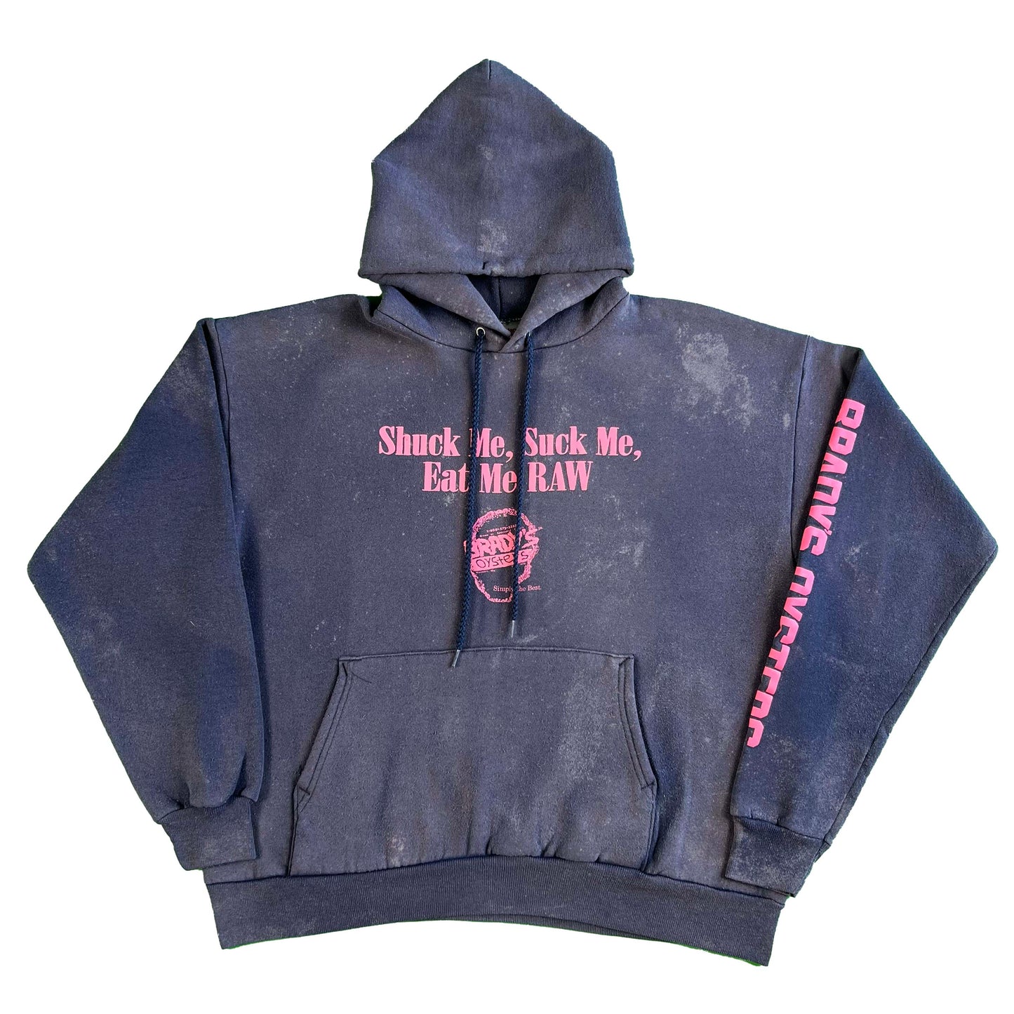 00s Shuck Me and Suck Me Sun Faded Hoodie- XL