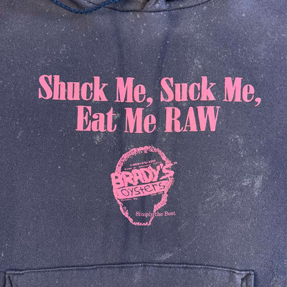 00s Shuck Me and Suck Me Sun Faded Hoodie- XL