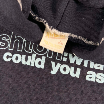 70s Boxy Faded Navy 'Ashton' Hoodie- M