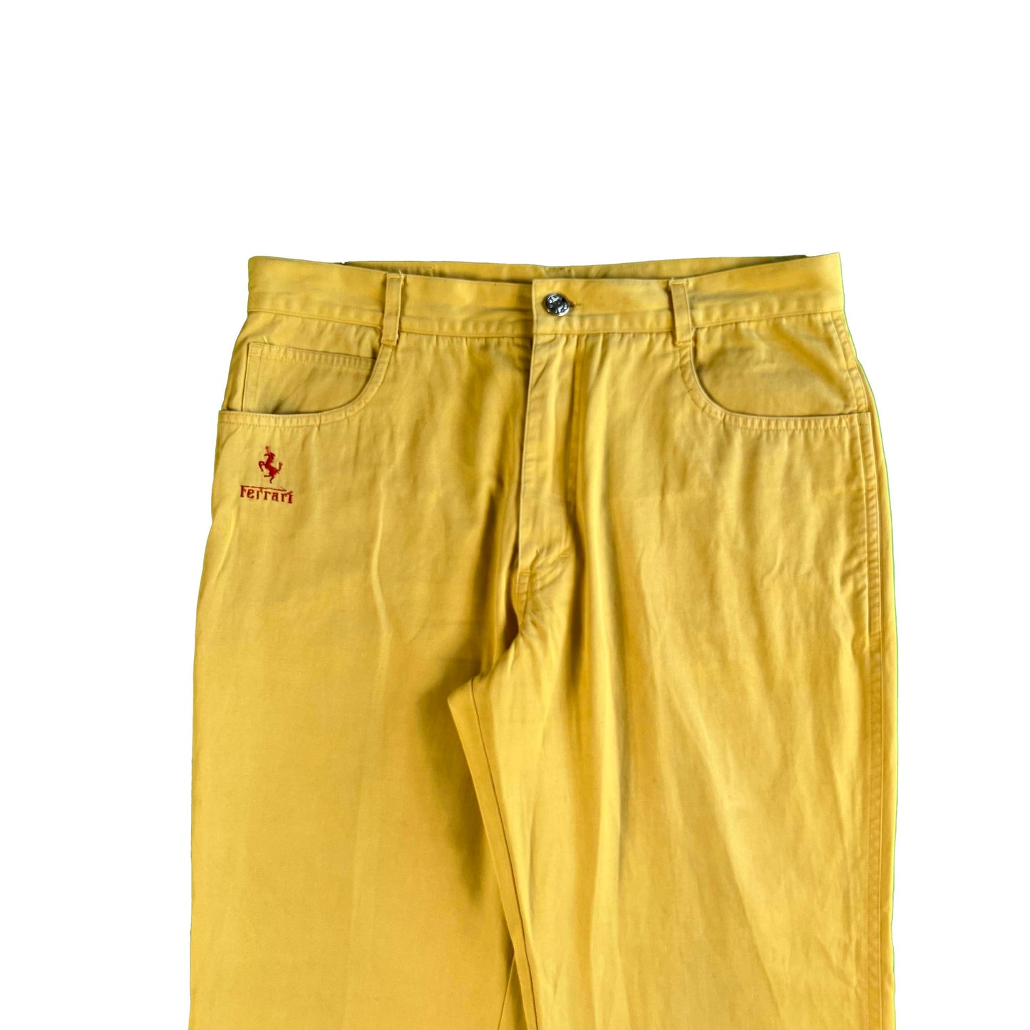 90s Ferrari Yellow Cotton Pants- 30x30