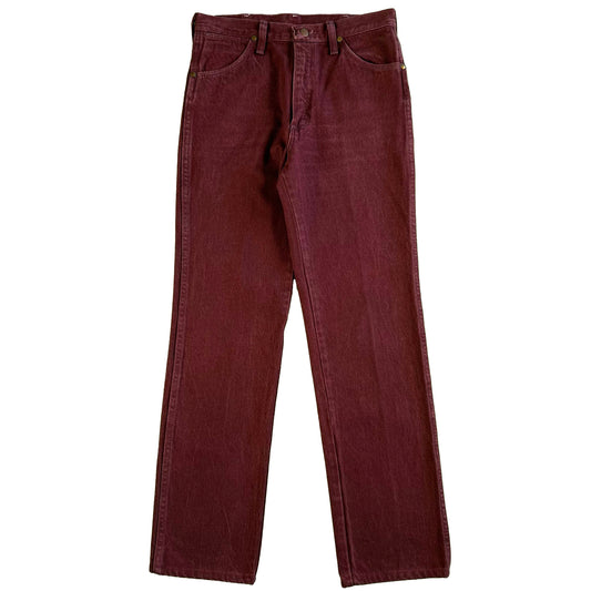 90s Wrangler Wine Red/Burgundy Denim- 29x30