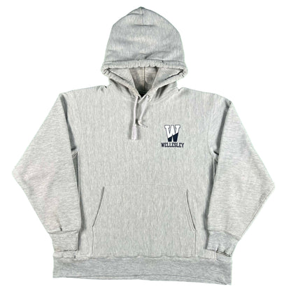 00s Wellesley Champion Reverse Weave Hoodie- L