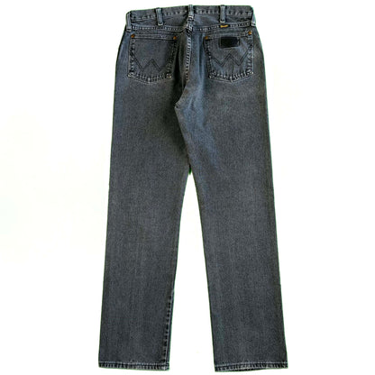 80s Wrangler Sun Faded Black/Blue Denim- 30x31.5