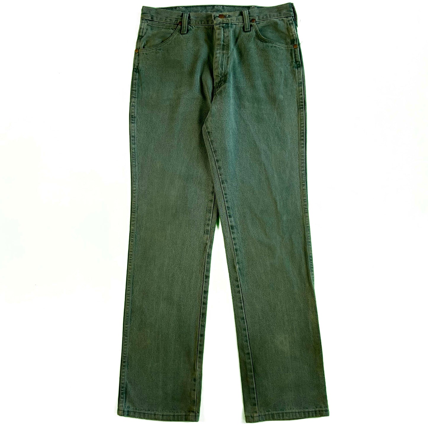 90s Wrangler Faded Forest Green Denim- 31x30.5