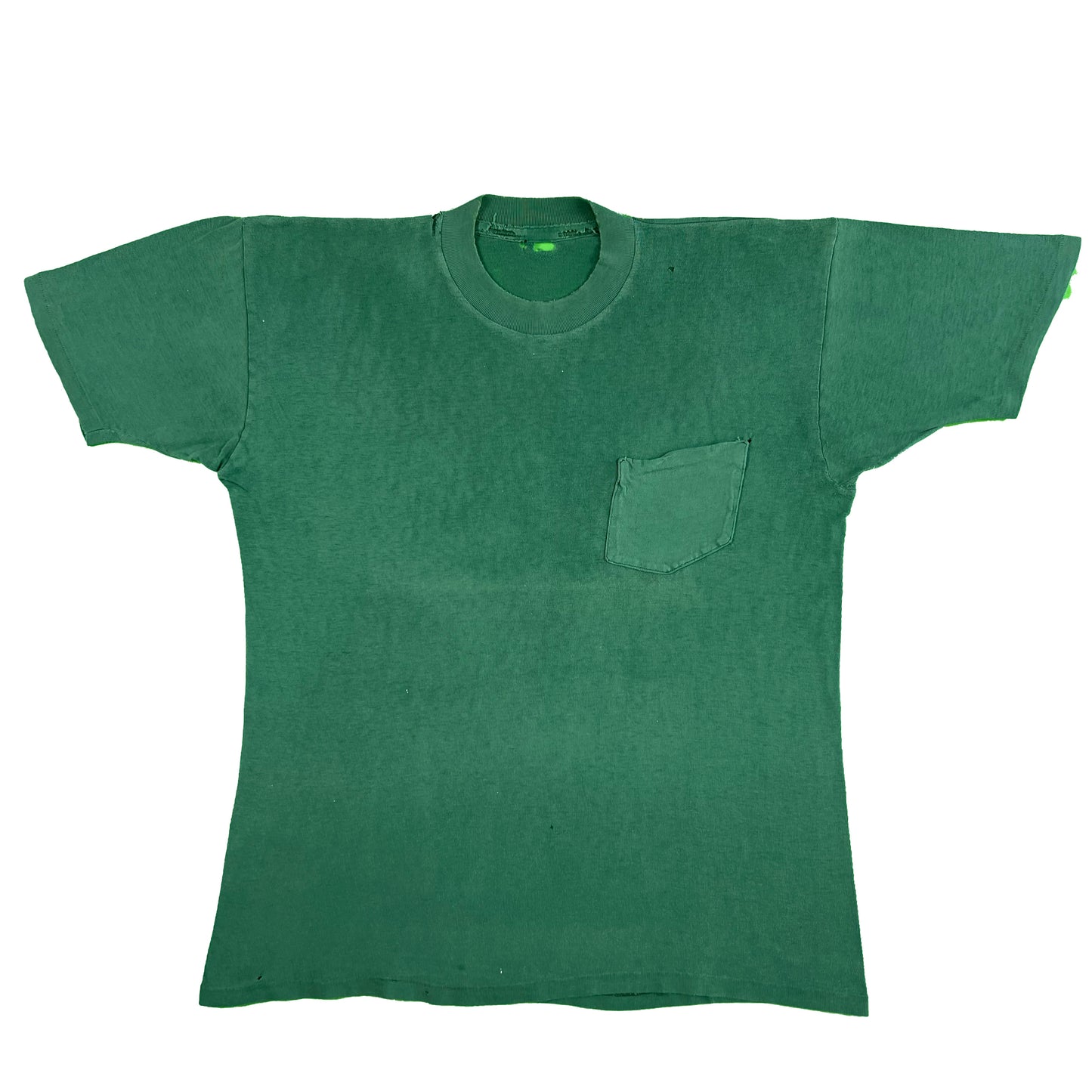 60s Faded Green Pocket Tee- M