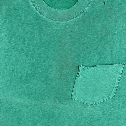 60s Faded Green Pocket Tee- M