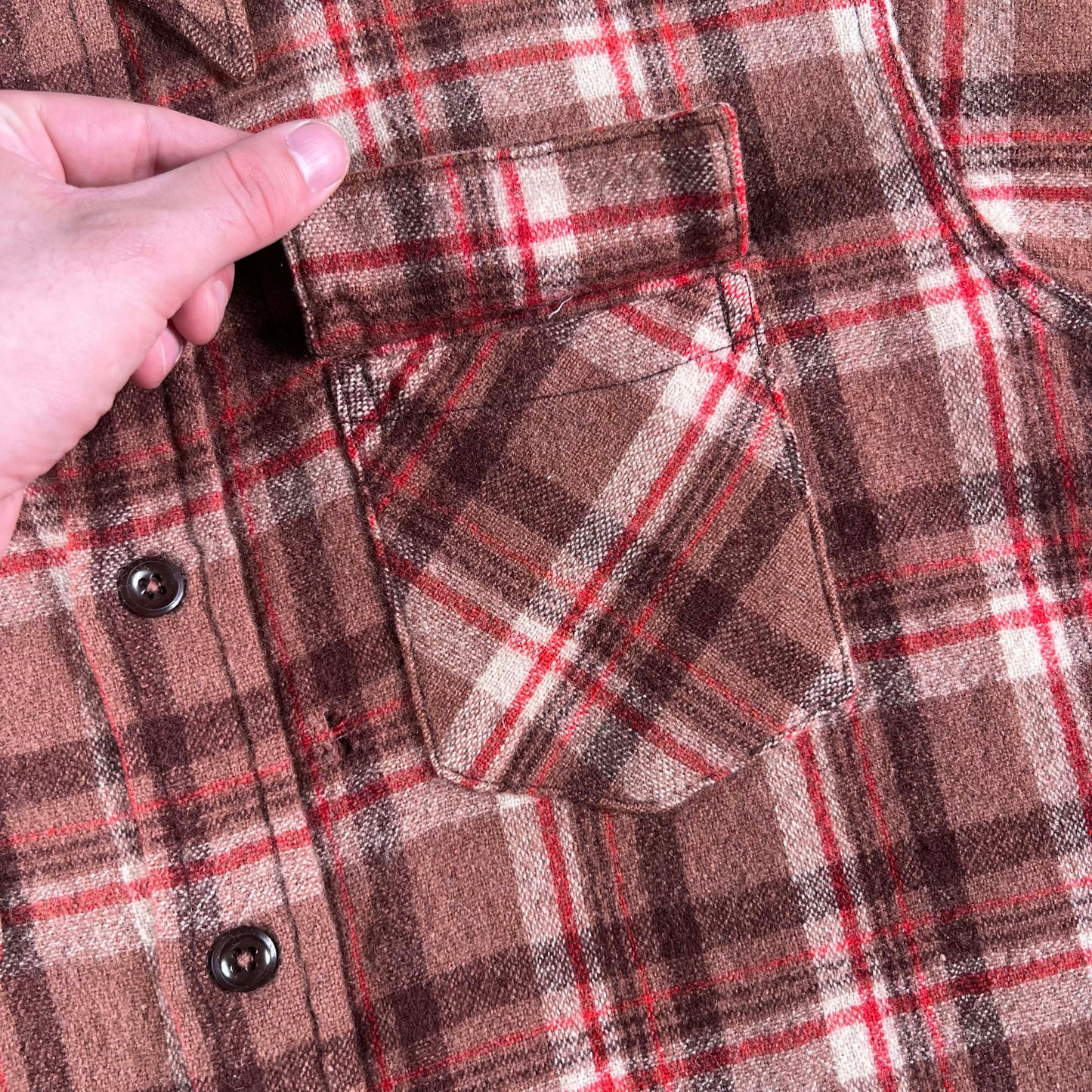 50s 'Saginaw' Flannel Shirt- L