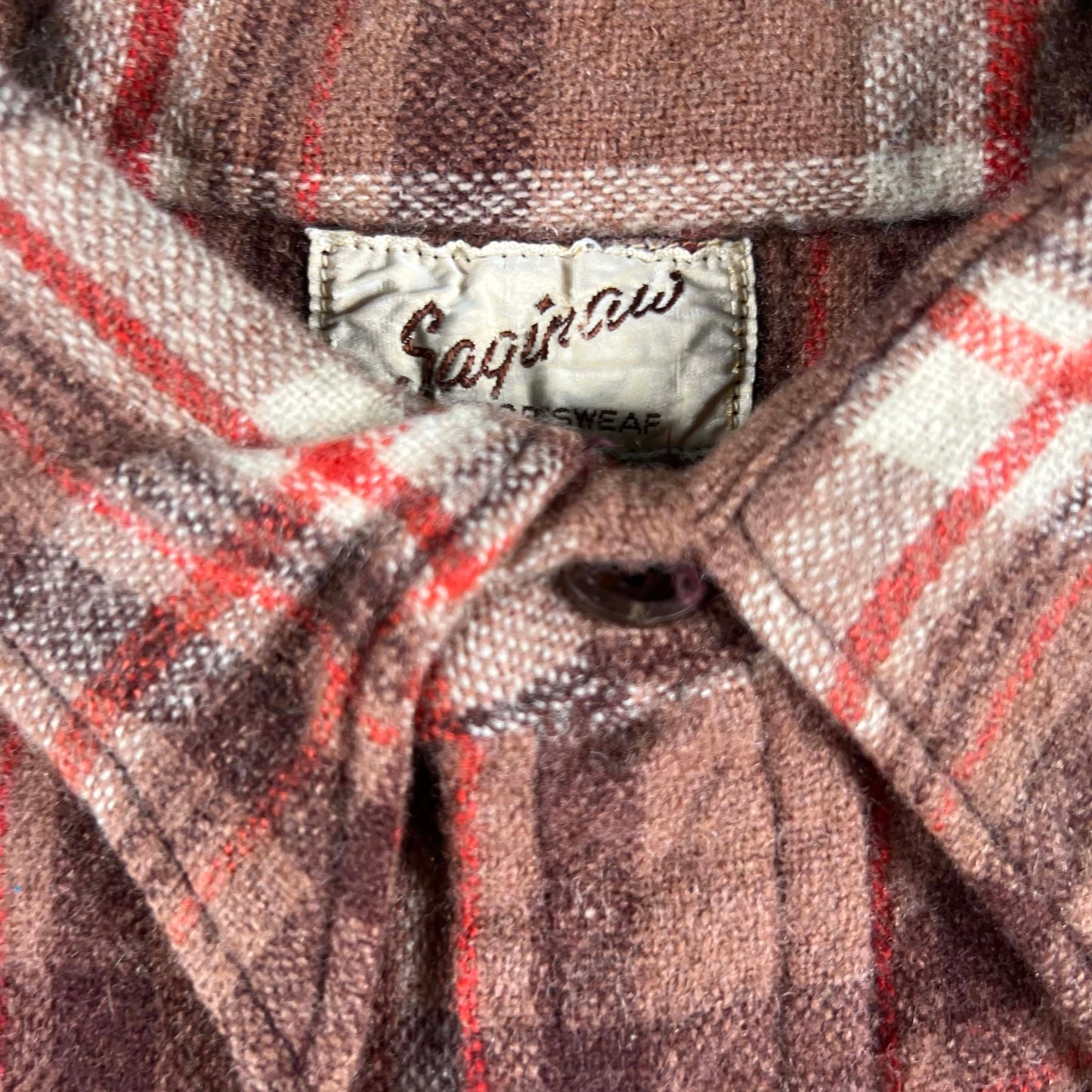 50s 'Saginaw' Flannel Shirt- L