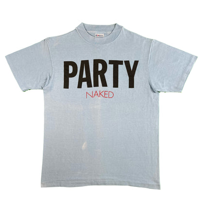 80s Baby Blue Party Naked Tee- L