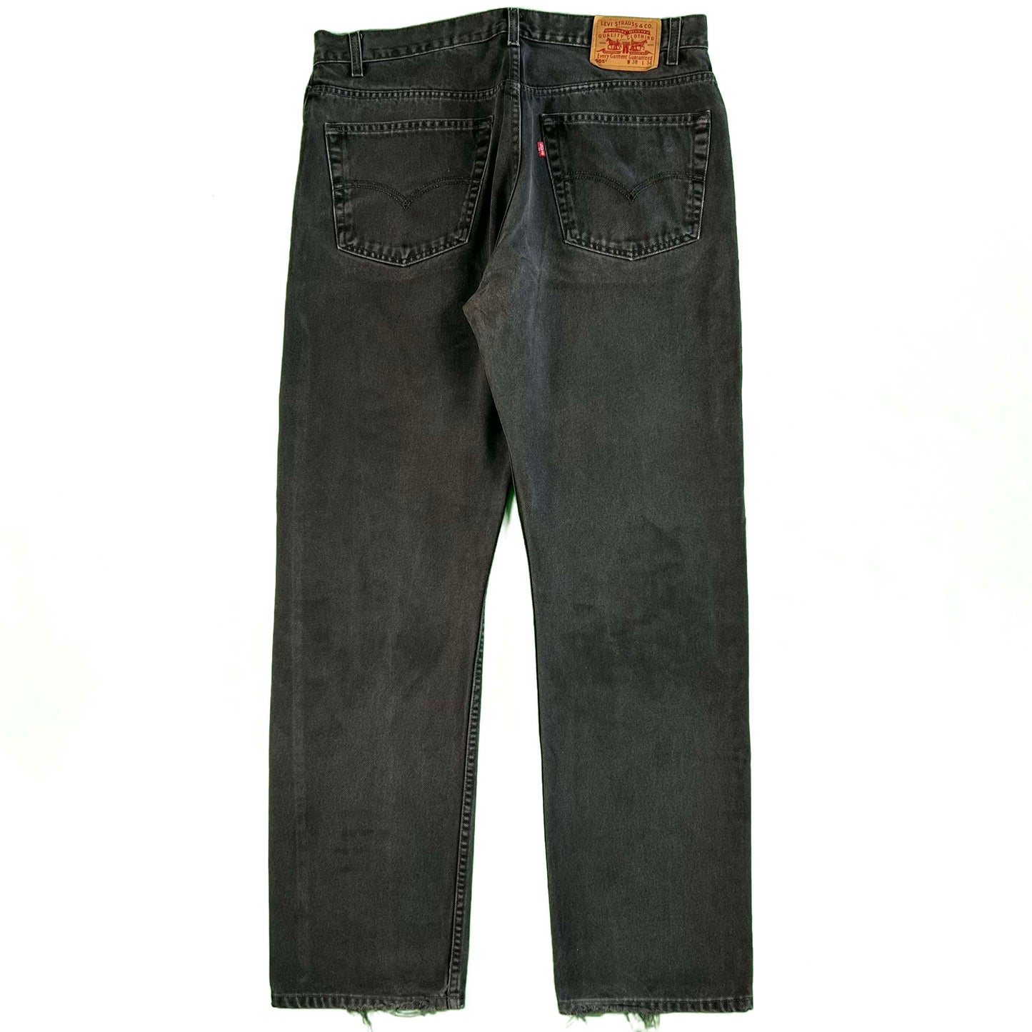 90s Faded Black Levi's 505s- 36x32