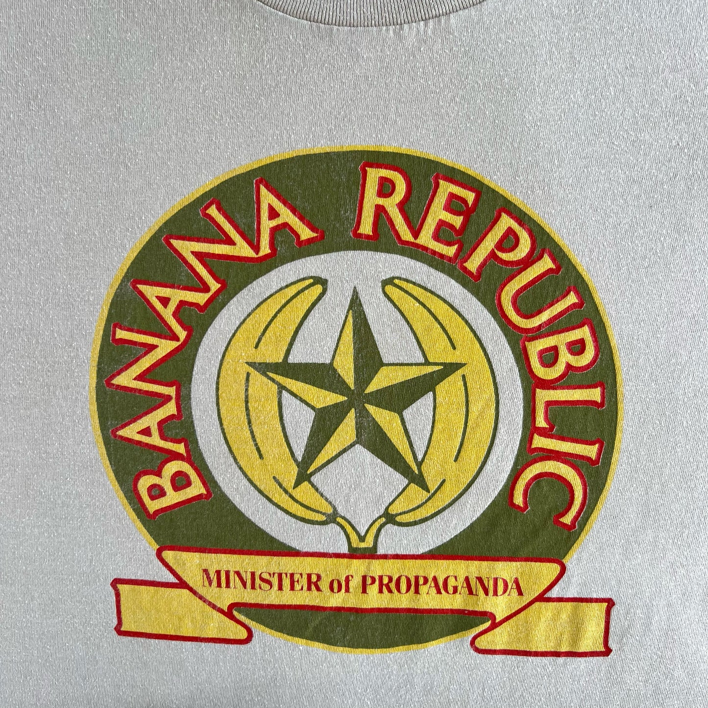 90s Banana Republic 'Minister of Propaganda' Tee- L