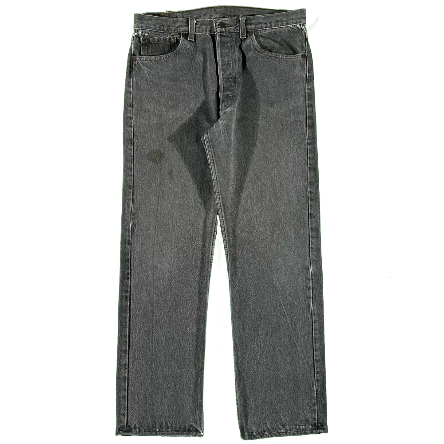 80s Charcoal Grey Levi's 501s- 33x29.5