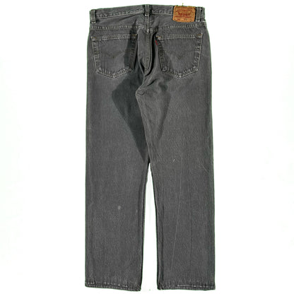 80s Charcoal Grey Levi's 501s- 33x29.5