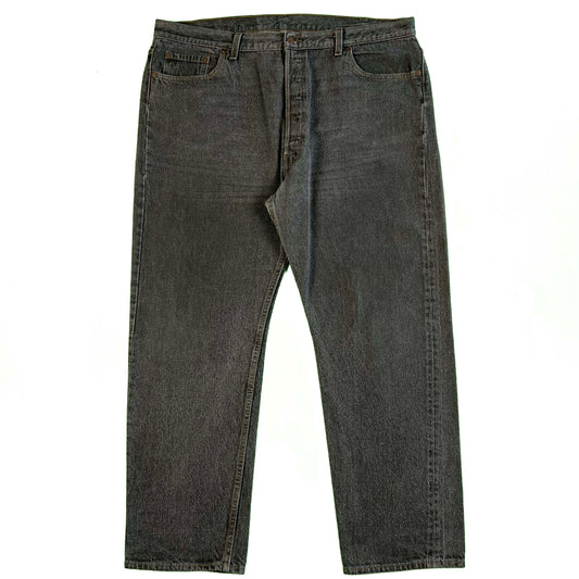 90s Faded Dark Grey/Black Levi's 501s- 40x28.5