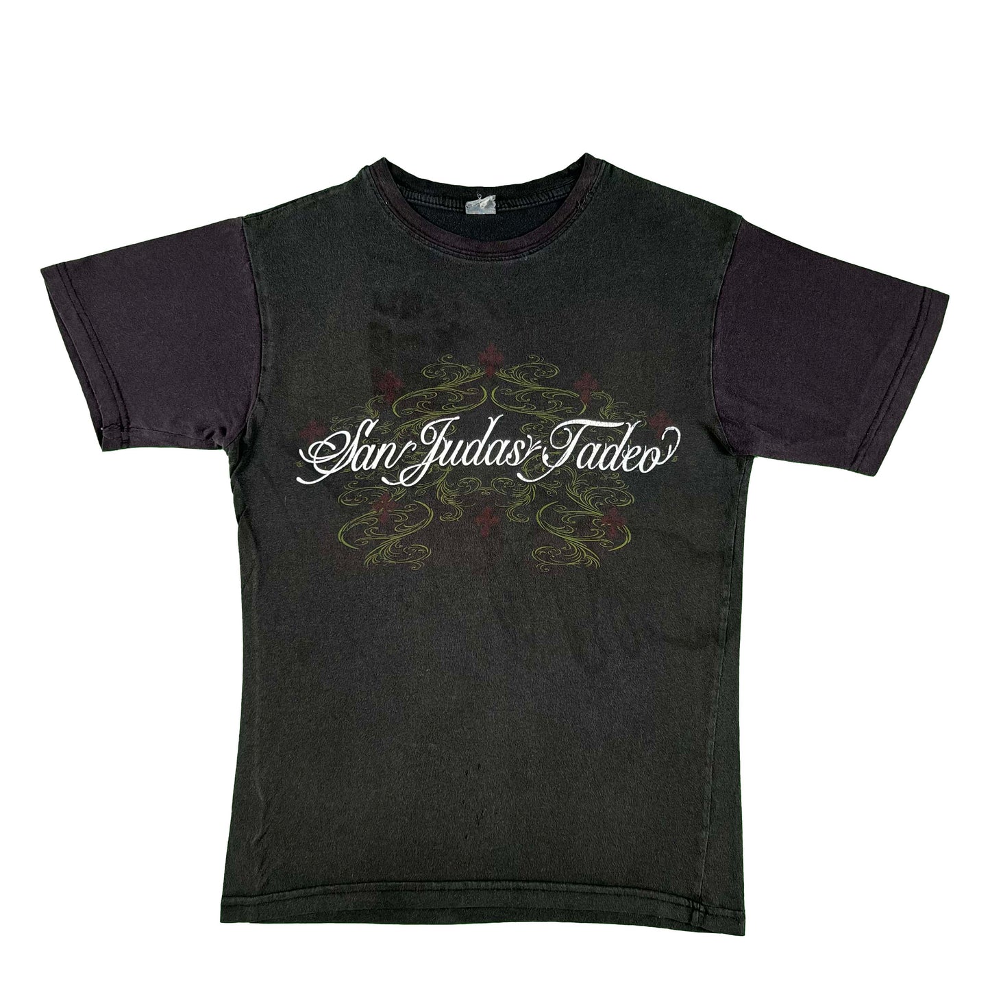 00s Sun Faded Black San Judas Tadeo Tee- S