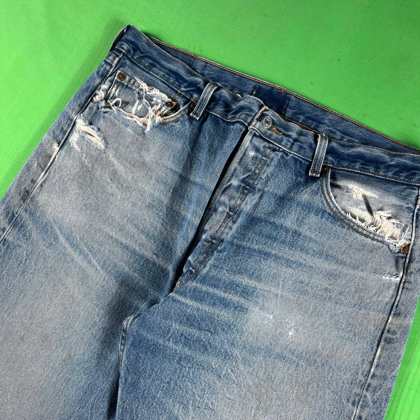 00s Beautifully Faded Levi's 501 Denim- 36x31