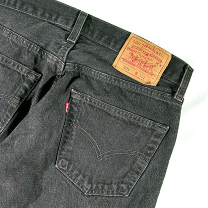 90s Black Levi's 501s- 32x31.5