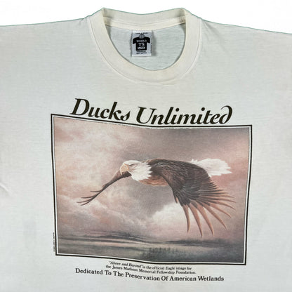 90s Ducks Unlimited Bald Eagle Tee- XL