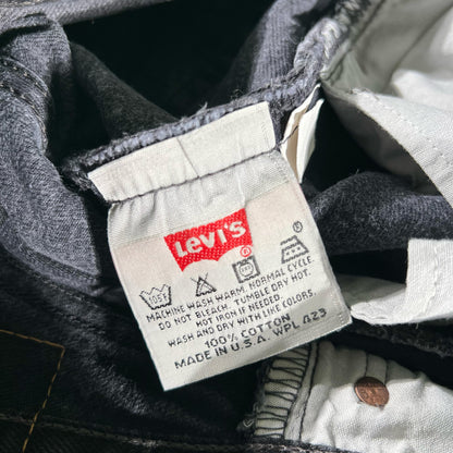 90s Black Levi's 501s- 32x31.5