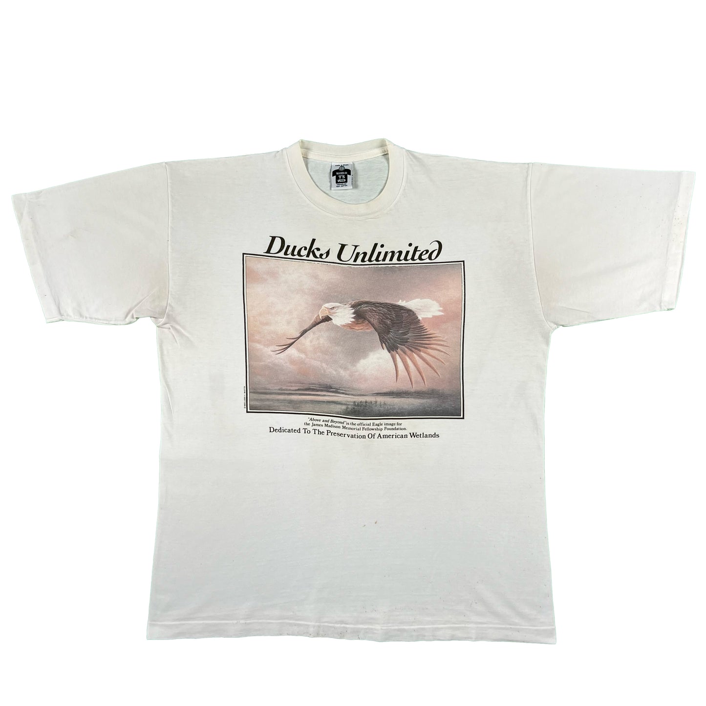 90s Ducks Unlimited Bald Eagle Tee- XL