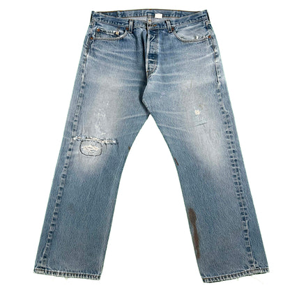 00s Faded & Repaired Levi's 501 Denim- 37x28.5