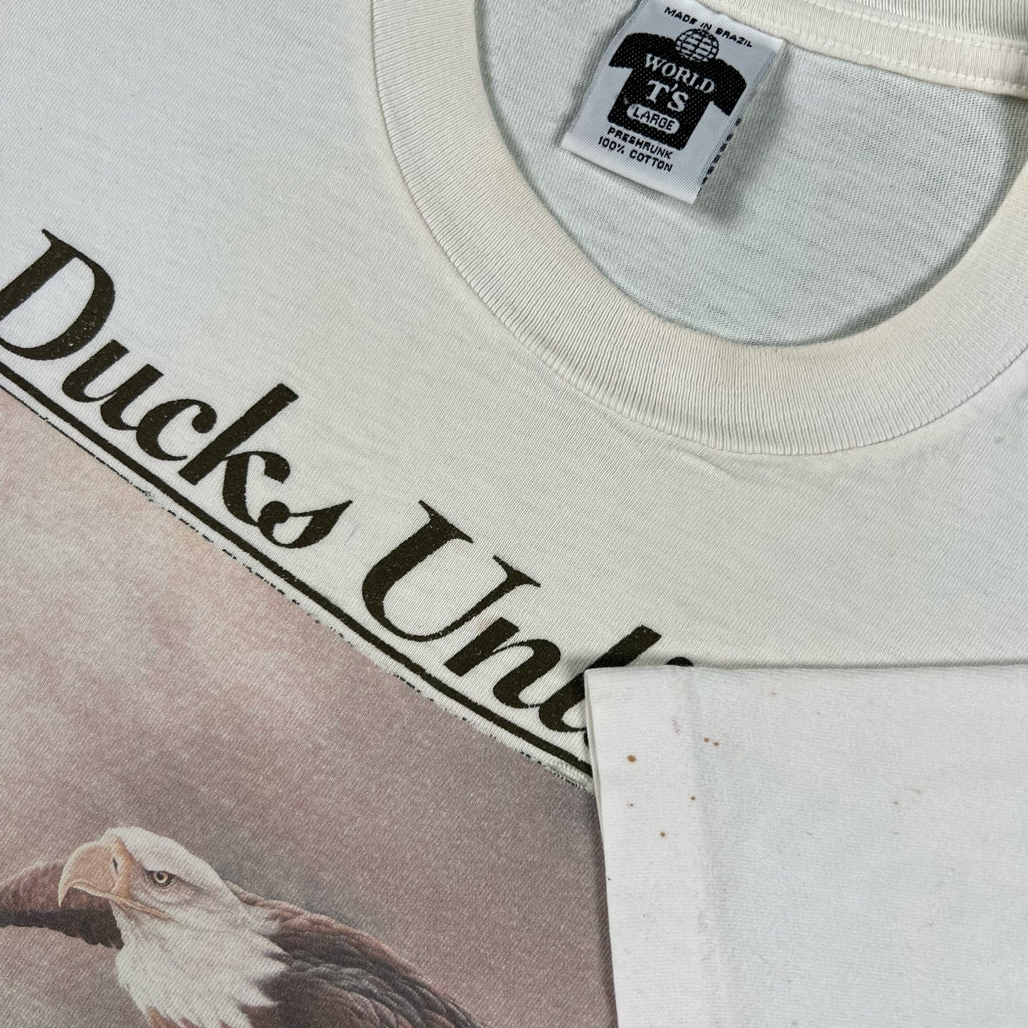 90s Ducks Unlimited Bald Eagle Tee- XL