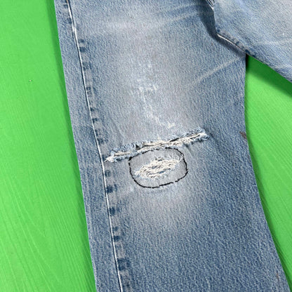 00s Faded & Repaired Levi's 501 Denim- 37x28.5
