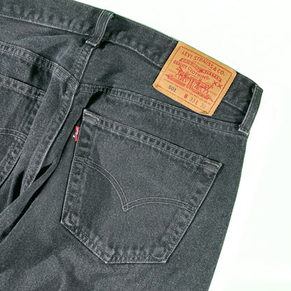 90s Black Levi's 501s- 31x31.5