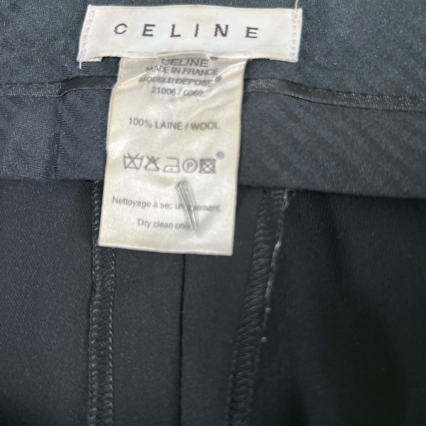 Celine S/S 02 Wool Trousers- 31x31.5