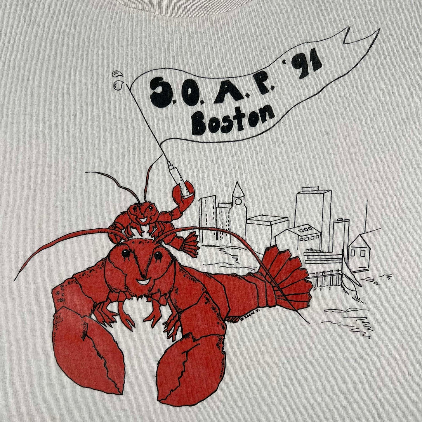 90s S.O.A.P Boston Lobster Tee- M