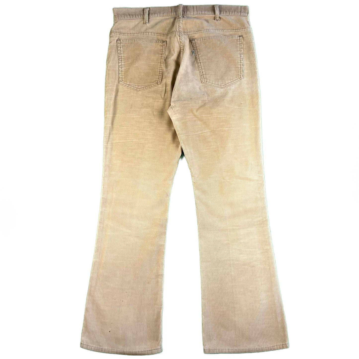 70s Faded Cream/Tan Levi's 646 Corduroy Flares- 35x31.5